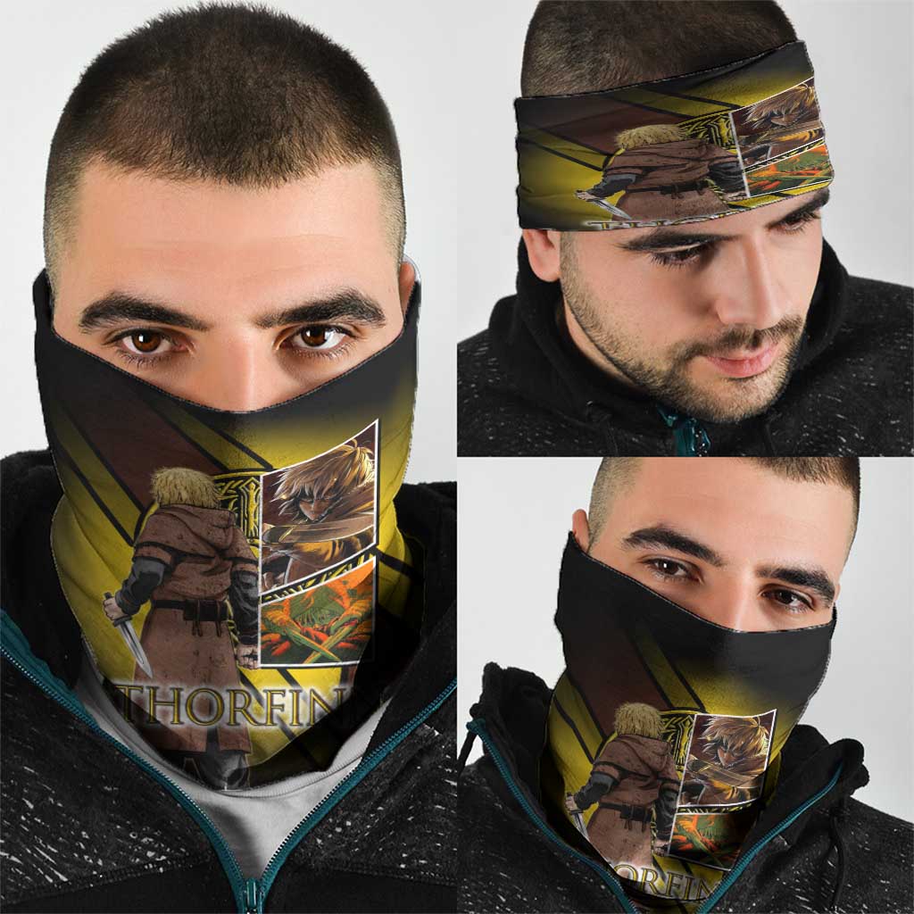Thorfinn Norse Avenger Neck Gaiter Viking Manga Illustration Style