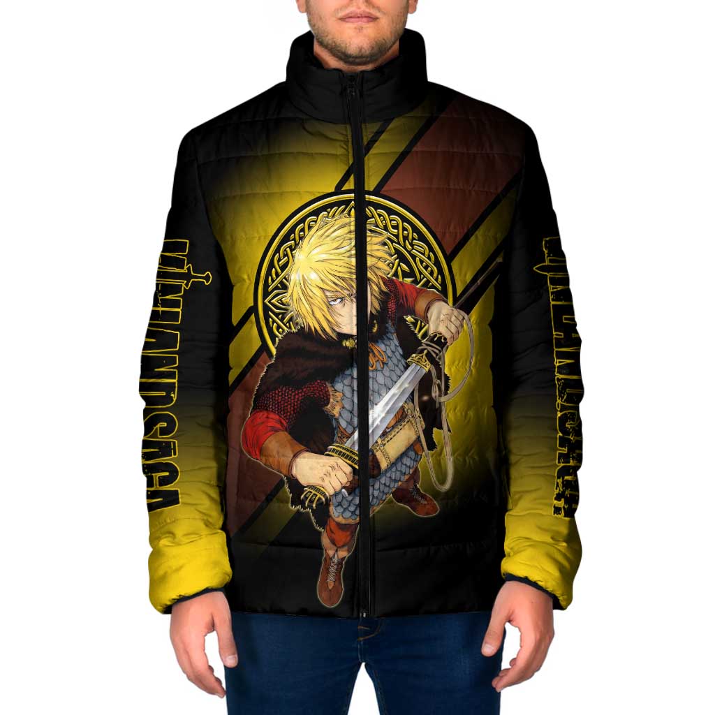 Thorfinn Norse Avenger Padded Jacket Viking Manga Illustration Style