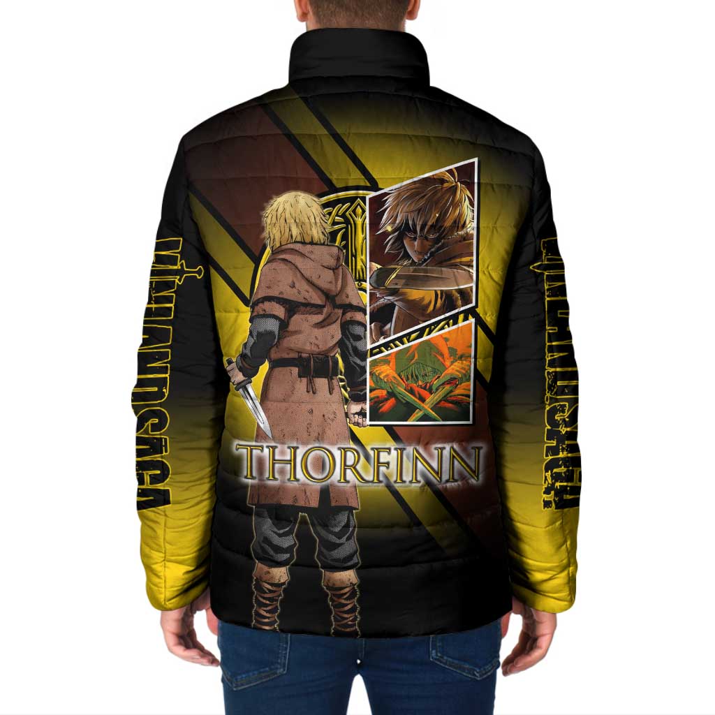Thorfinn Norse Avenger Padded Jacket Viking Manga Illustration Style