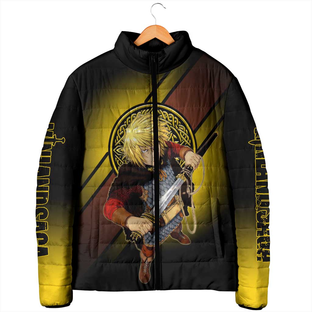 Thorfinn Norse Avenger Padded Jacket Viking Manga Illustration Style