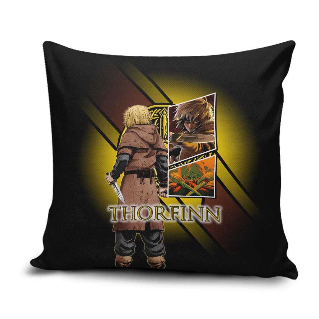 Thorfinn Norse Avenger Pillow Cover Viking Manga Illustration Style