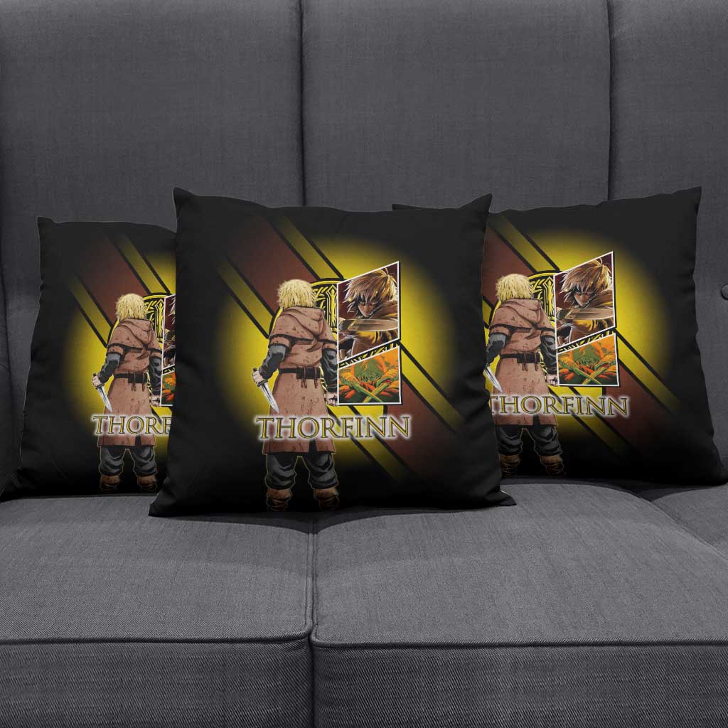 Thorfinn Norse Avenger Pillow Cover Viking Manga Illustration Style