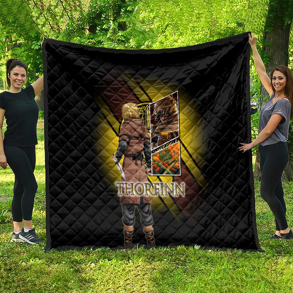 Thorfinn Norse Avenger Quilt Viking Manga Illustration Style
