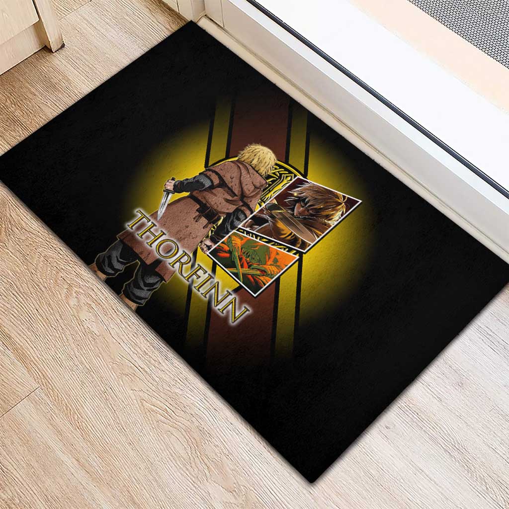 Thorfinn Norse Avenger Rubber Doormat Viking Manga Illustration Style