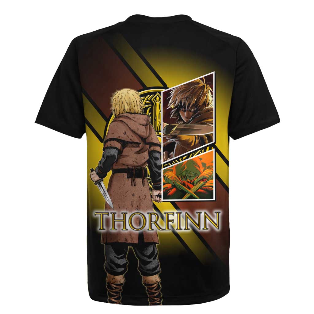 Thorfinn Norse Avenger Rugby Jersey Viking Manga Illustration Style