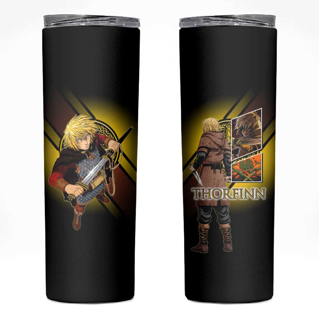 Thorfinn Norse Avenger Skinny Tumbler Viking Manga Illustration Style