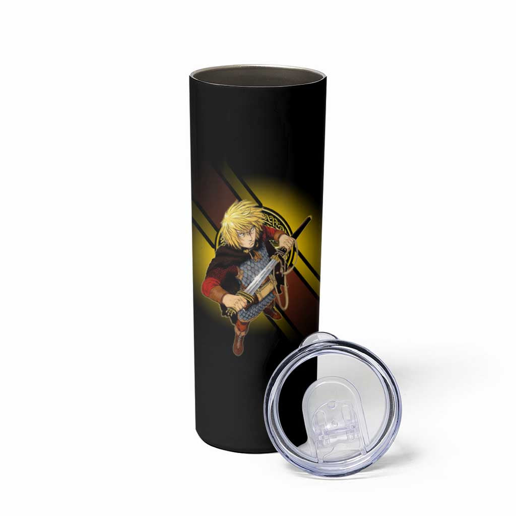 Thorfinn Norse Avenger Skinny Tumbler Viking Manga Illustration Style