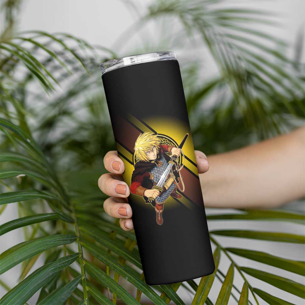 Thorfinn Norse Avenger Skinny Tumbler Viking Manga Illustration Style