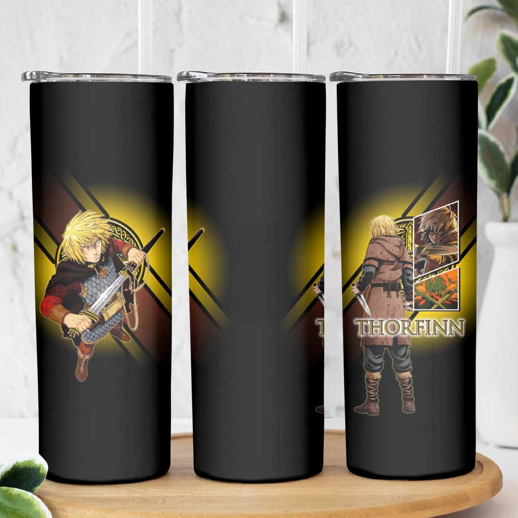 Thorfinn Norse Avenger Skinny Tumbler Viking Manga Illustration Style