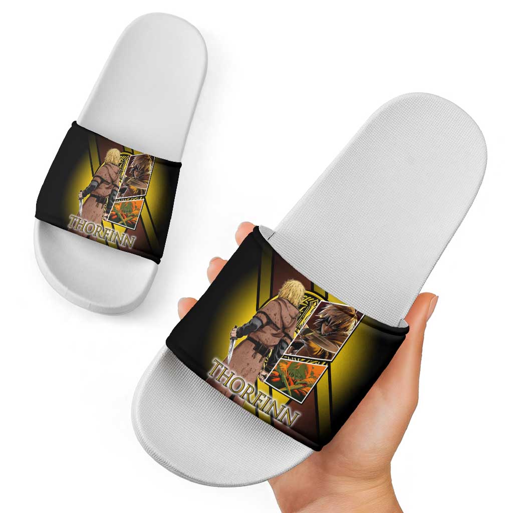 Thorfinn Norse Avenger Slide Sandals Viking Manga Illustration Style