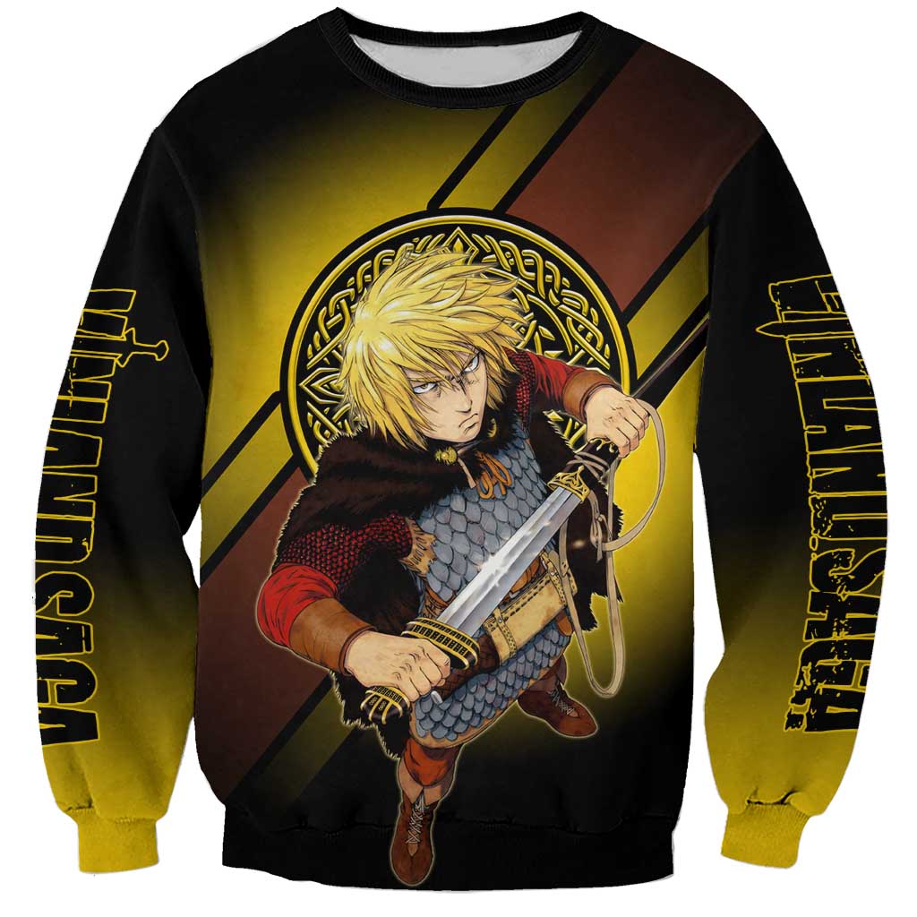 Thorfinn Norse Avenger Sweatshirt Viking Manga Illustration Style