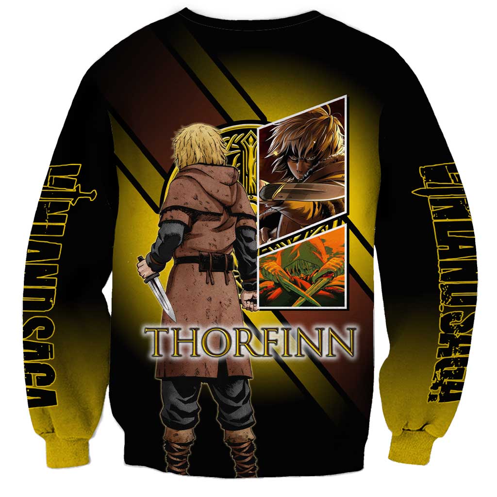 Thorfinn Norse Avenger Sweatshirt Viking Manga Illustration Style