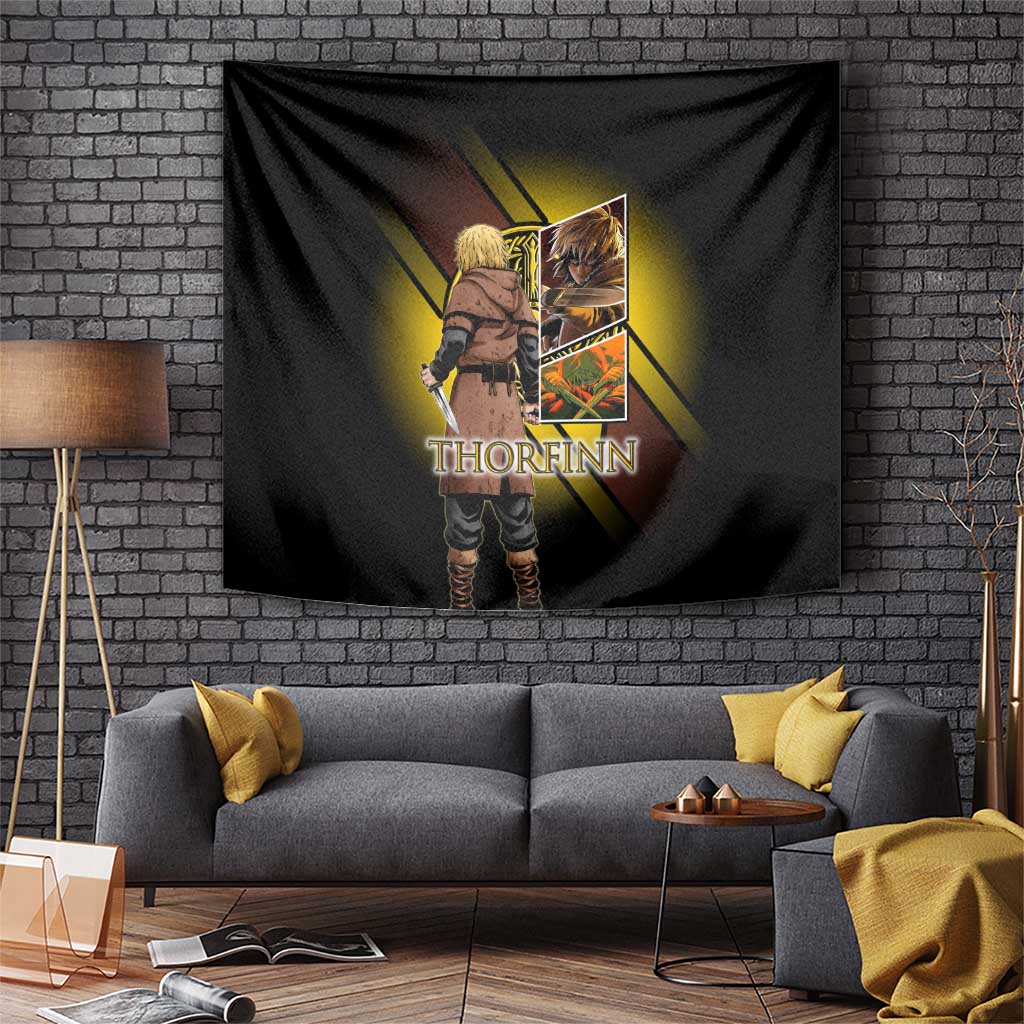 Thorfinn Norse Avenger Tapestry Viking Manga Illustration Style
