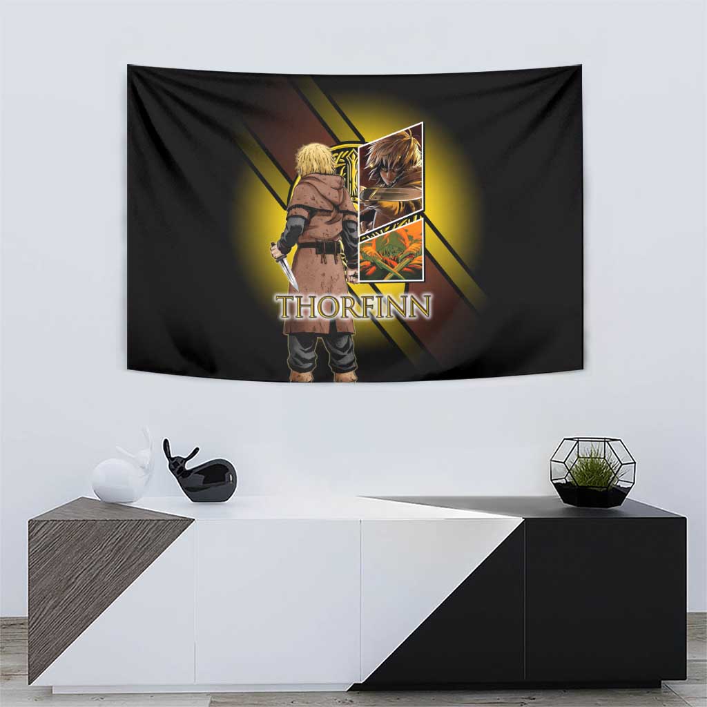 Thorfinn Norse Avenger Tapestry Viking Manga Illustration Style