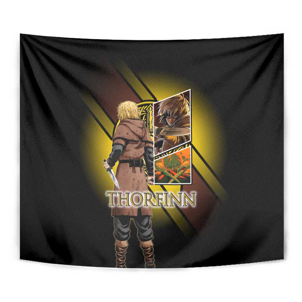 Thorfinn Norse Avenger Tapestry Viking Manga Illustration Style