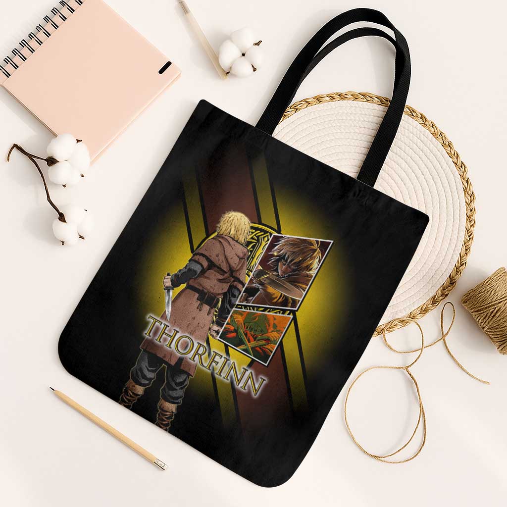 Thorfinn Norse Avenger Tote Bag Viking Manga Illustration Style