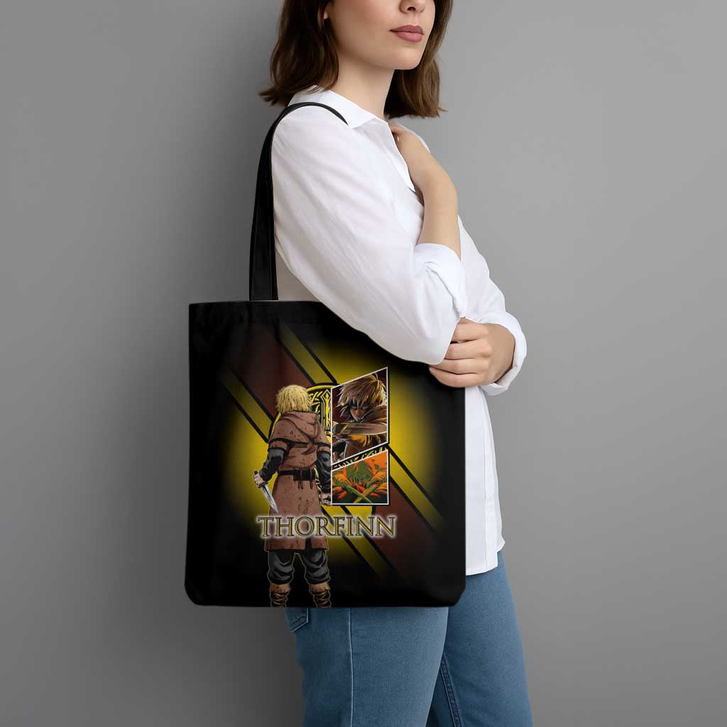 Thorfinn Norse Avenger Tote Bag Viking Manga Illustration Style