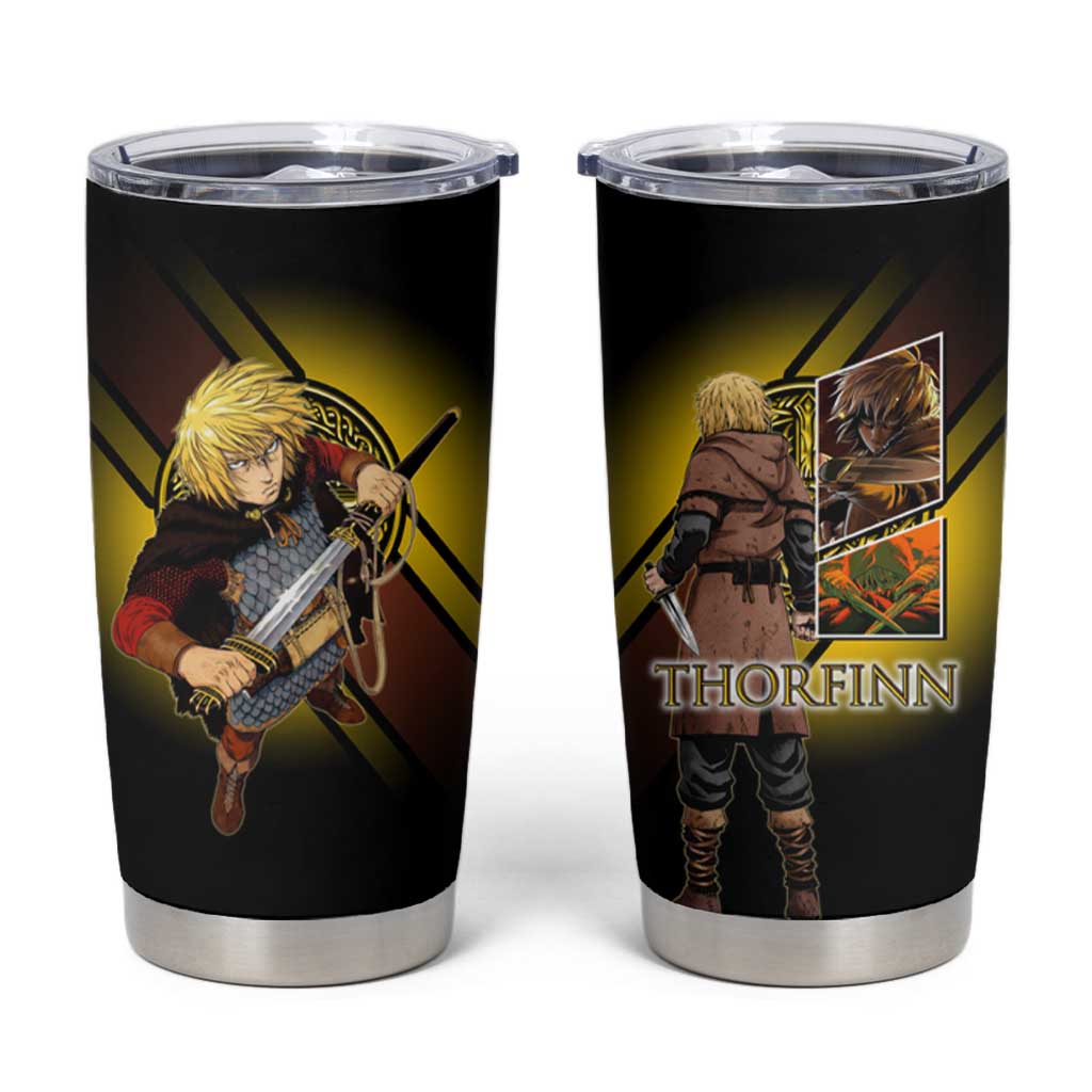 Thorfinn Norse Avenger Tumbler Cup Viking Manga Illustration Style