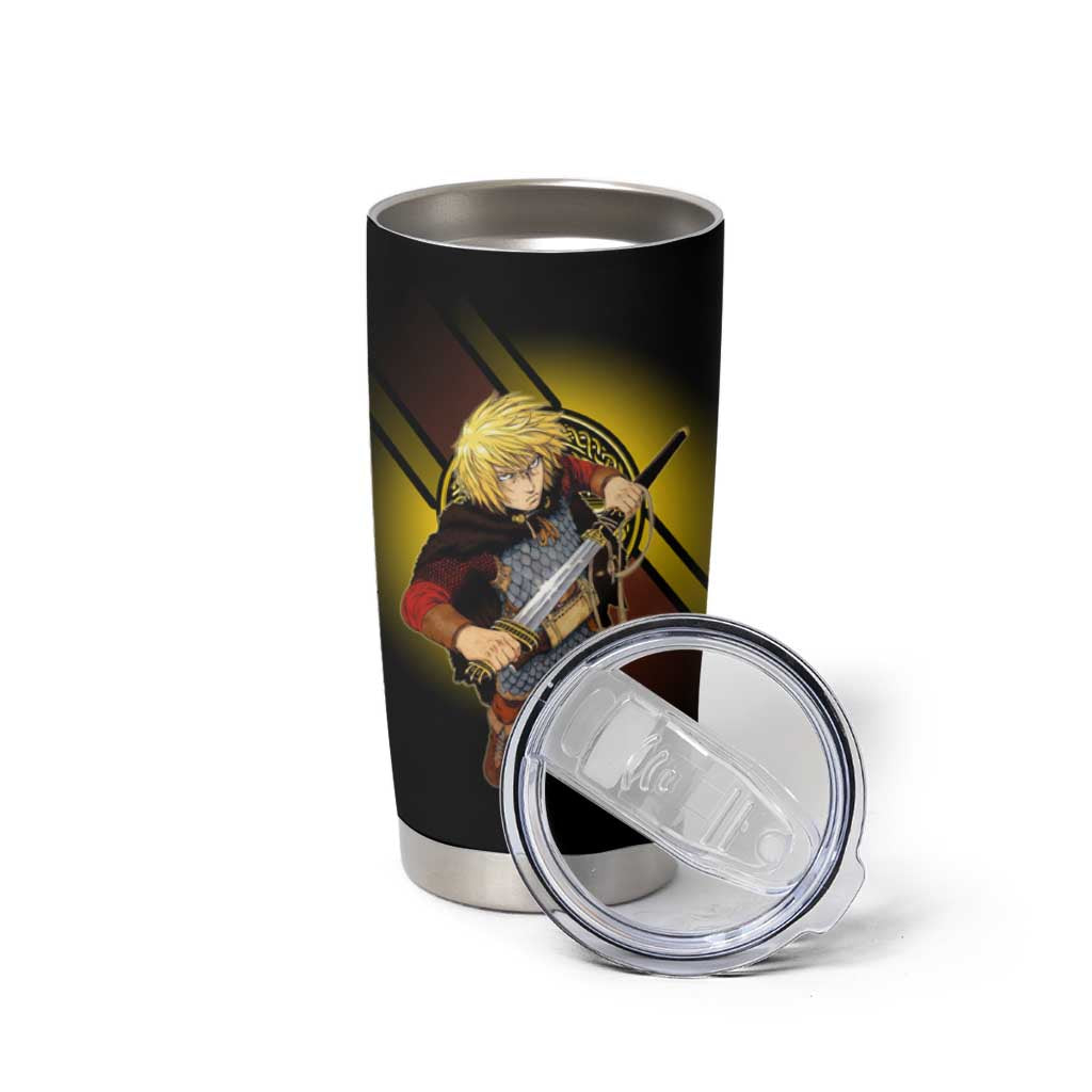 Thorfinn Norse Avenger Tumbler Cup Viking Manga Illustration Style
