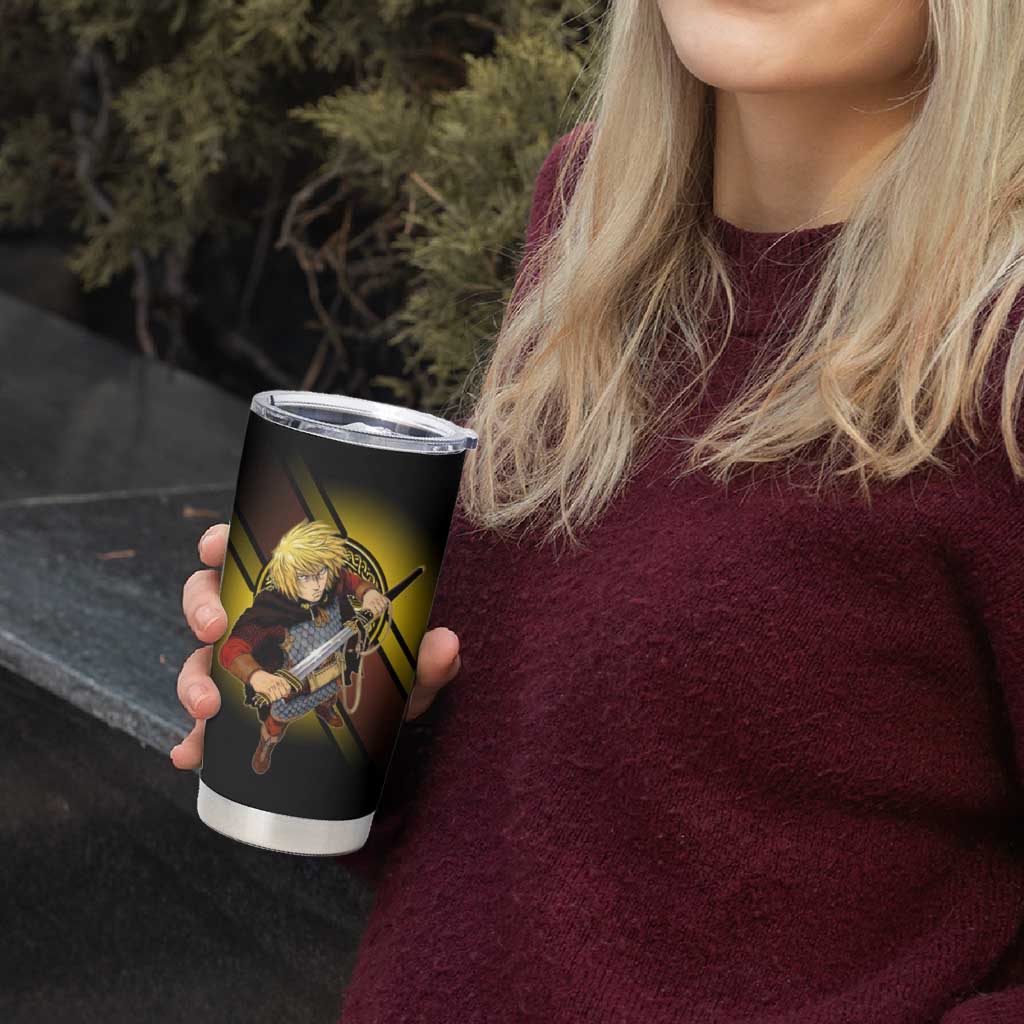 Thorfinn Norse Avenger Tumbler Cup Viking Manga Illustration Style