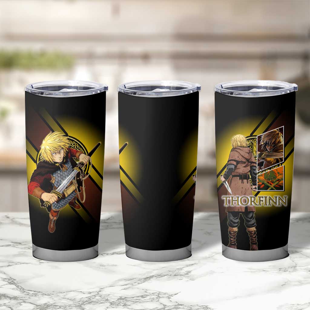 Thorfinn Norse Avenger Tumbler Cup Viking Manga Illustration Style