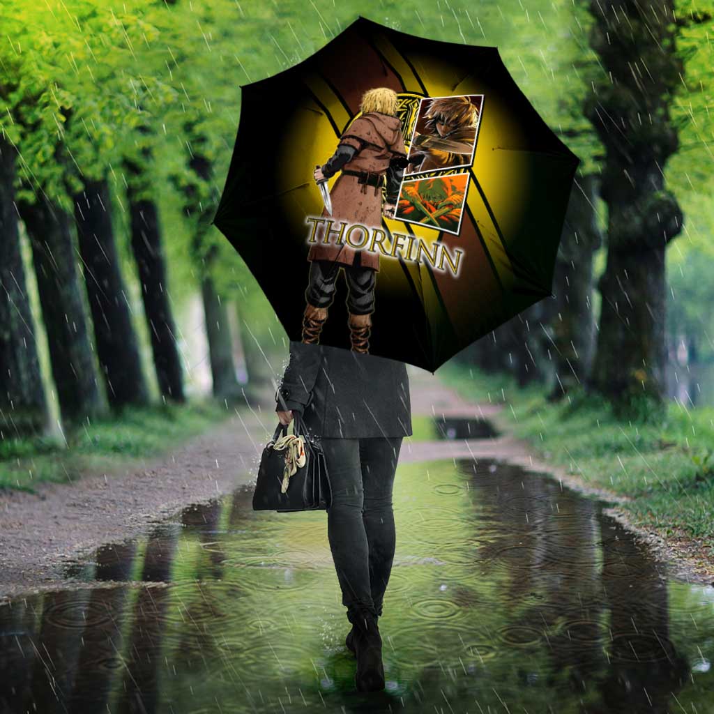 Thorfinn Norse Avenger Umbrella Viking Manga Illustration Style