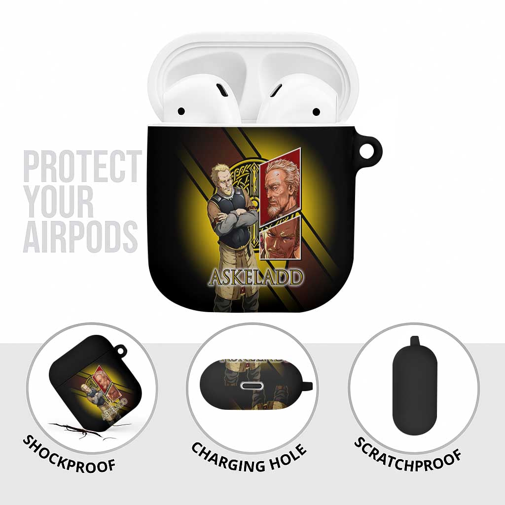 Askeladd Viking Commander AirPods Case Viking Manga Illustration Style