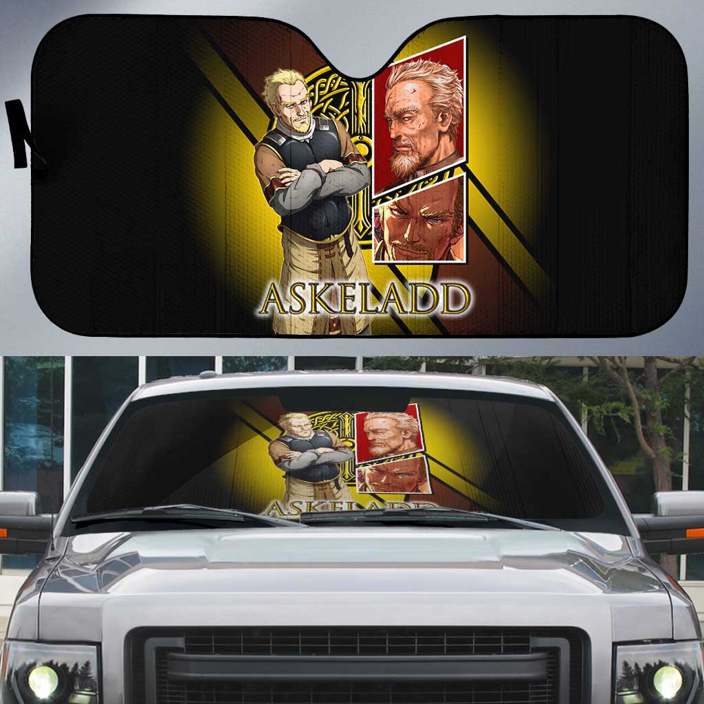 Askeladd Viking Commander Auto Sun Shade Viking Manga Illustration Style