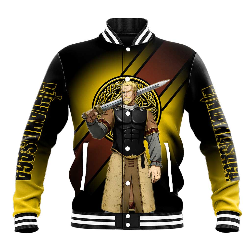 Askeladd Viking Commander Baseball Jacket Viking Manga Illustration Style