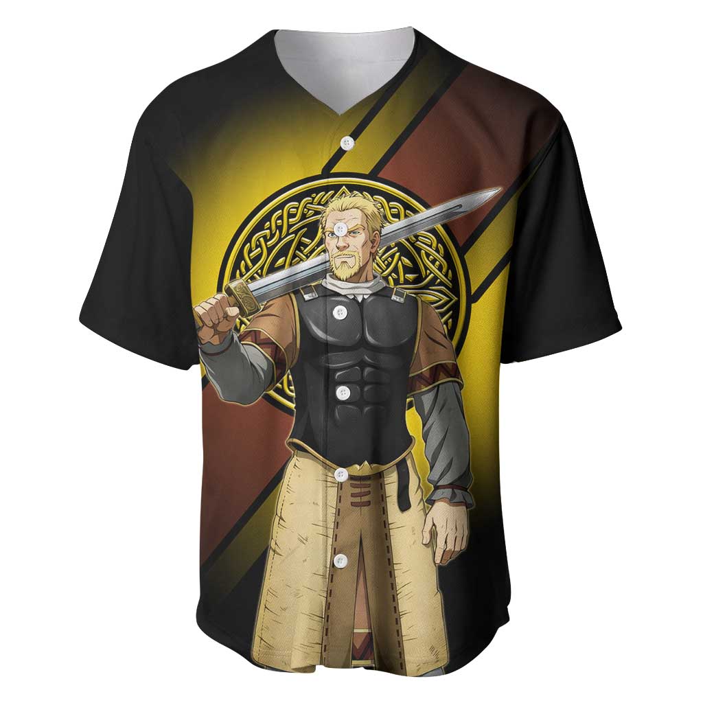 Askeladd Viking Commander Baseball Jersey Viking Manga Illustration Style