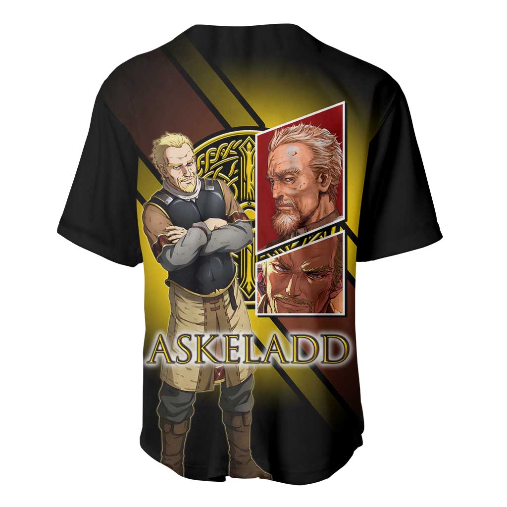 Askeladd Viking Commander Baseball Jersey Viking Manga Illustration Style