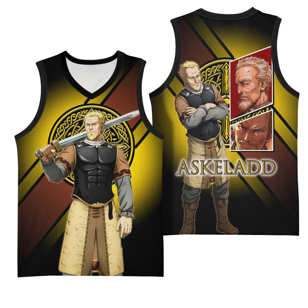 Askeladd Viking Commander Basketball Jersey Viking Manga Illustration Style
