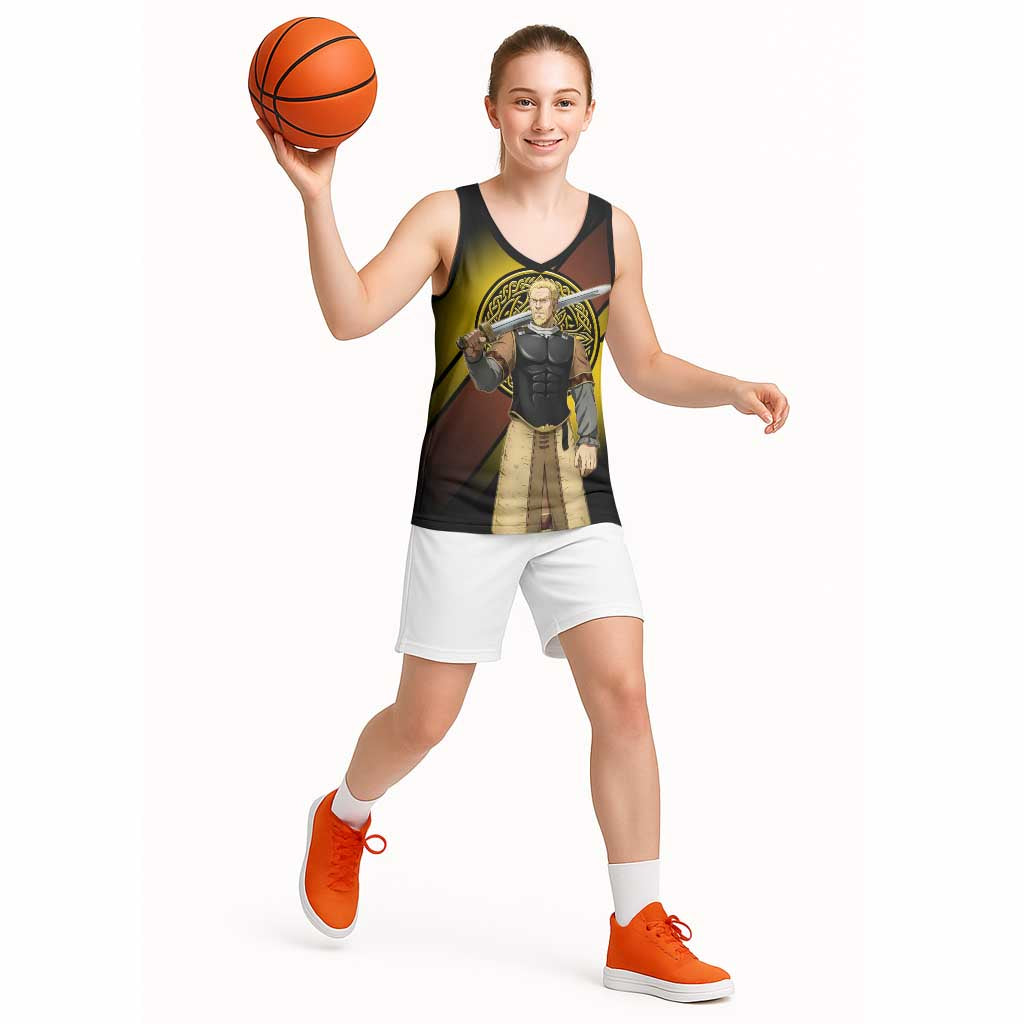 Askeladd Viking Commander Basketball Jersey Viking Manga Illustration Style
