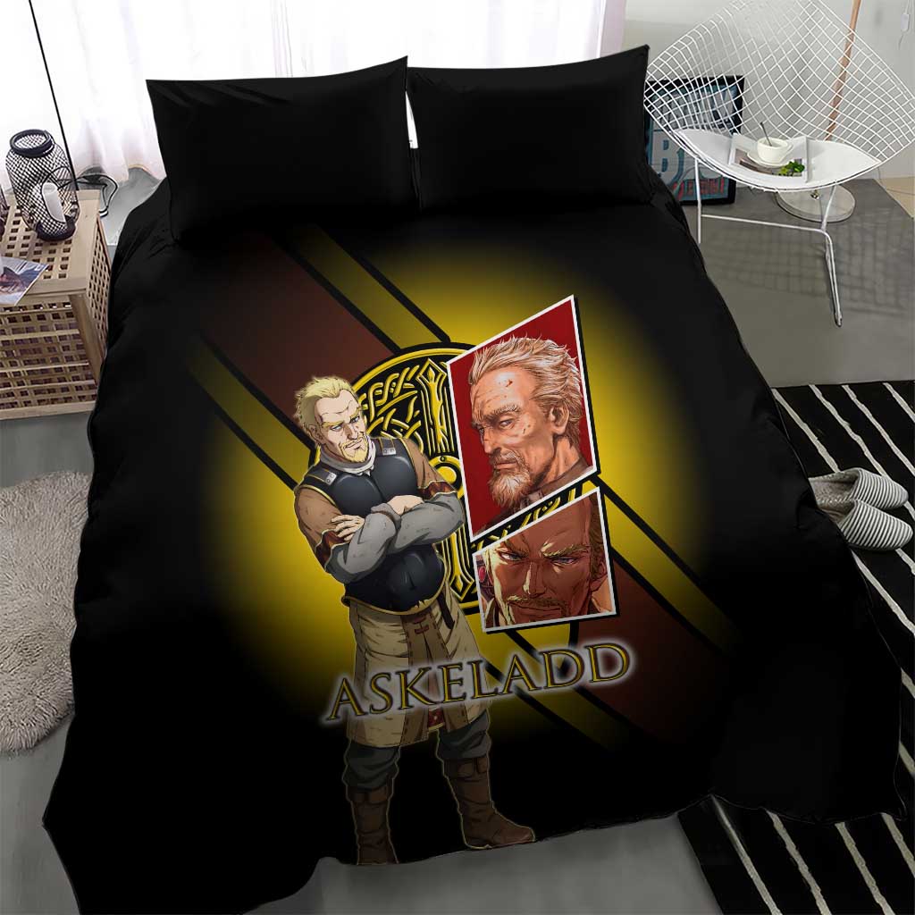 Askeladd Viking Commander Bedding Set Viking Manga Illustration Style