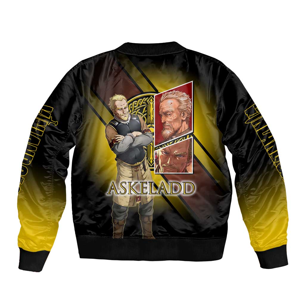 Askeladd Viking Commander Bomber Jacket Viking Manga Illustration Style