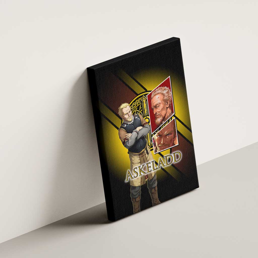 Askeladd Viking Commander Canvas Wall Art Viking Manga Illustration Style