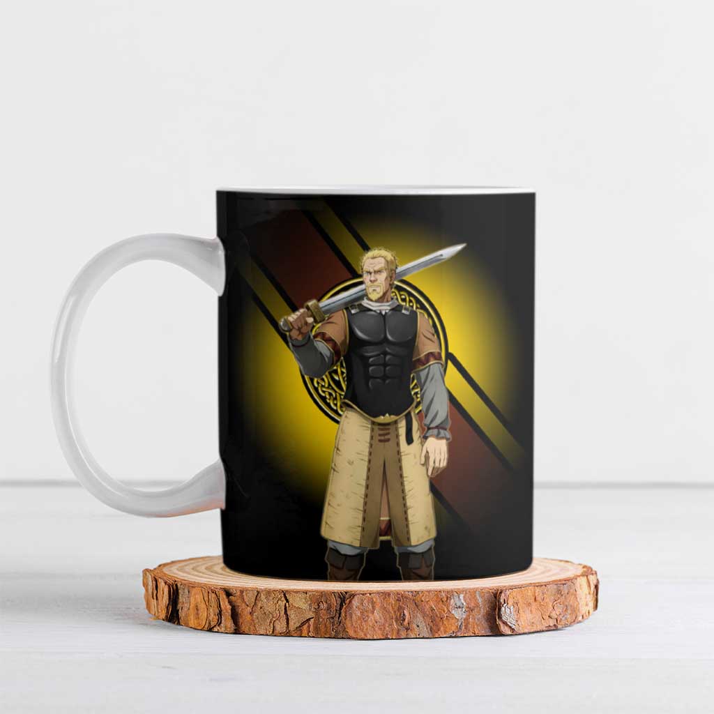 Askeladd Viking Commander Ceramic Mug Viking Manga Illustration Style
