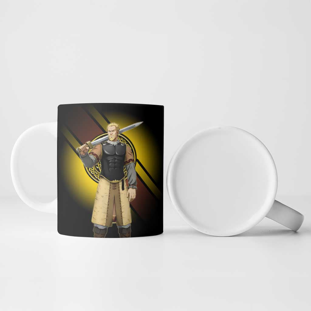 Askeladd Viking Commander Ceramic Mug Viking Manga Illustration Style