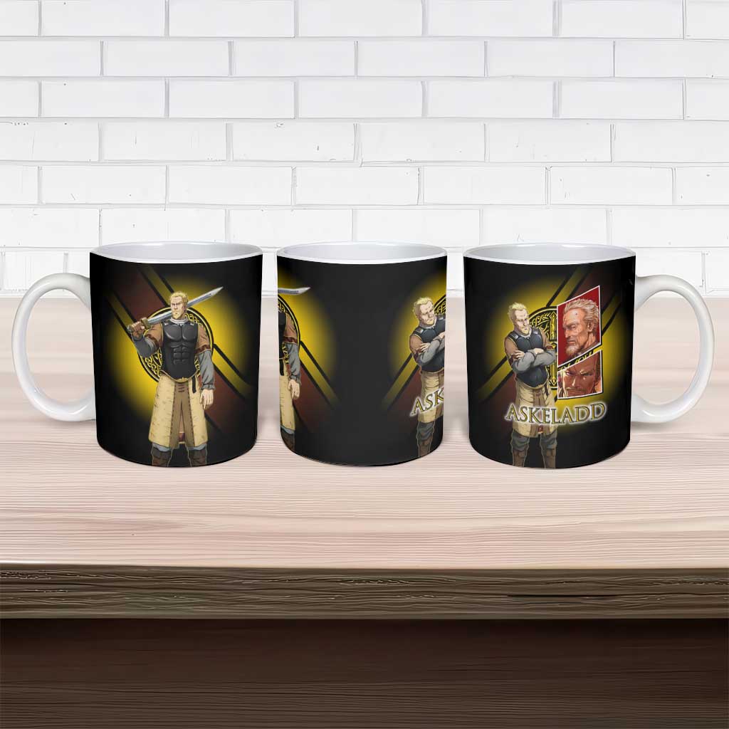 Askeladd Viking Commander Ceramic Mug Viking Manga Illustration Style