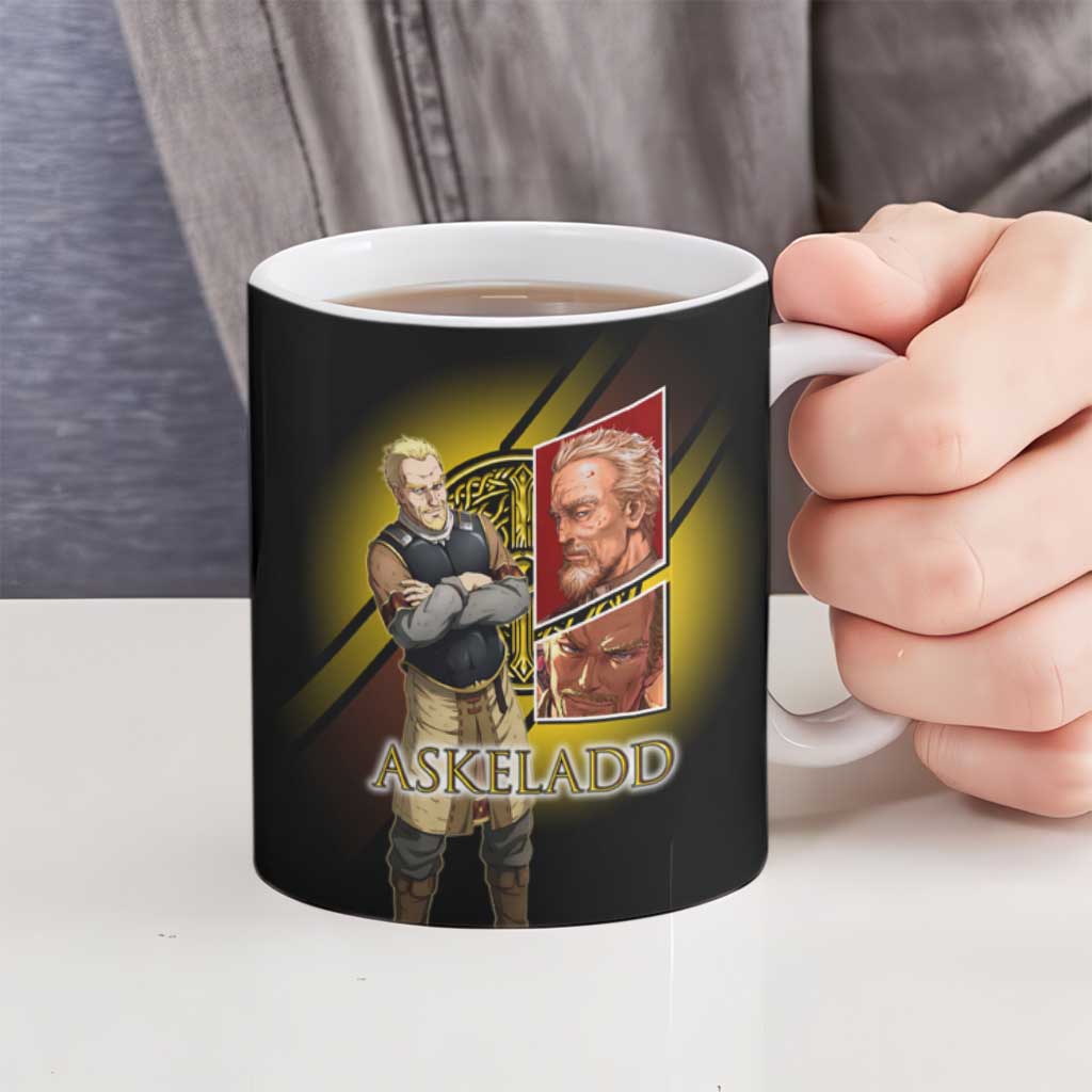 Askeladd Viking Commander Ceramic Mug Viking Manga Illustration Style