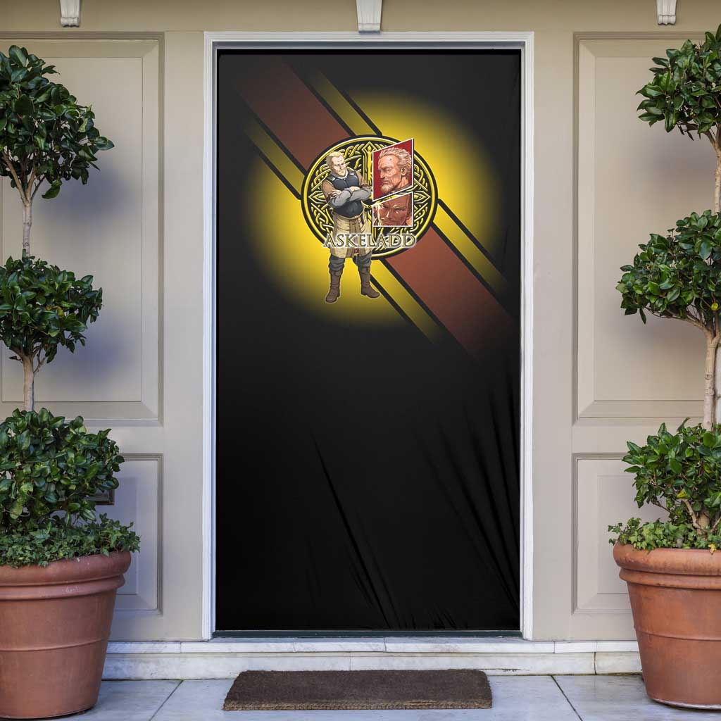 Askeladd Viking Commander Door Cover Viking Manga Illustration Style