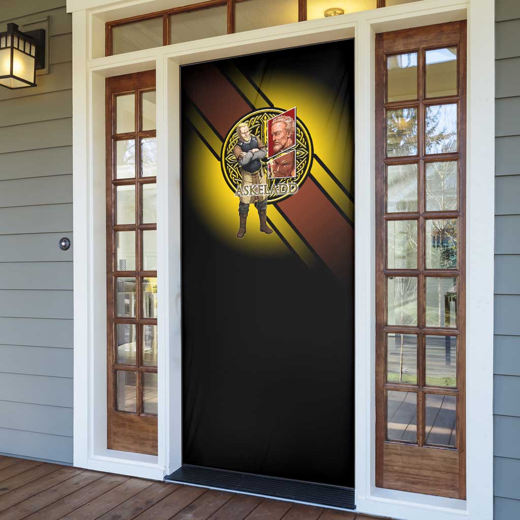 Askeladd Viking Commander Door Cover Viking Manga Illustration Style