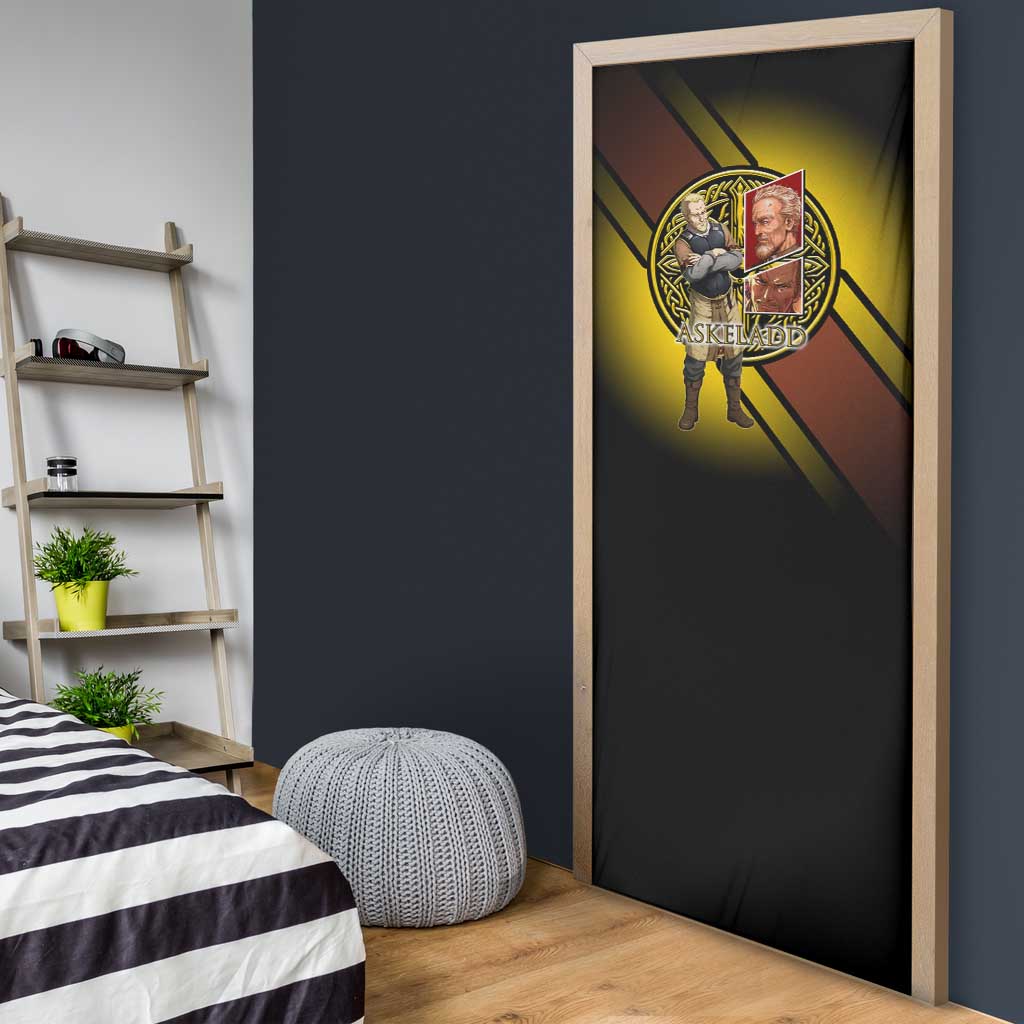 Askeladd Viking Commander Door Cover Viking Manga Illustration Style