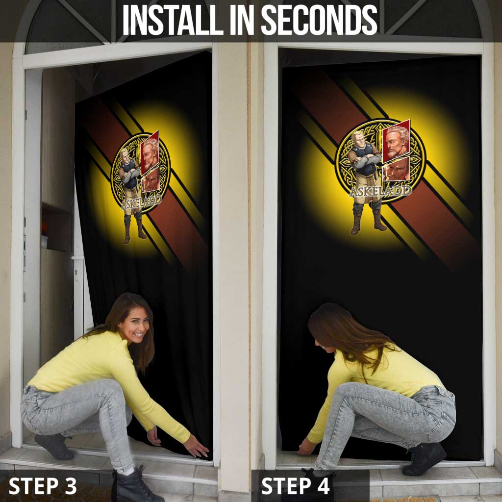Askeladd Viking Commander Door Cover Viking Manga Illustration Style