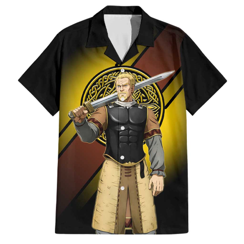 Askeladd Viking Commander Family Matching Mermaid Dress and Hawaiian Shirt Viking Manga Illustration Style