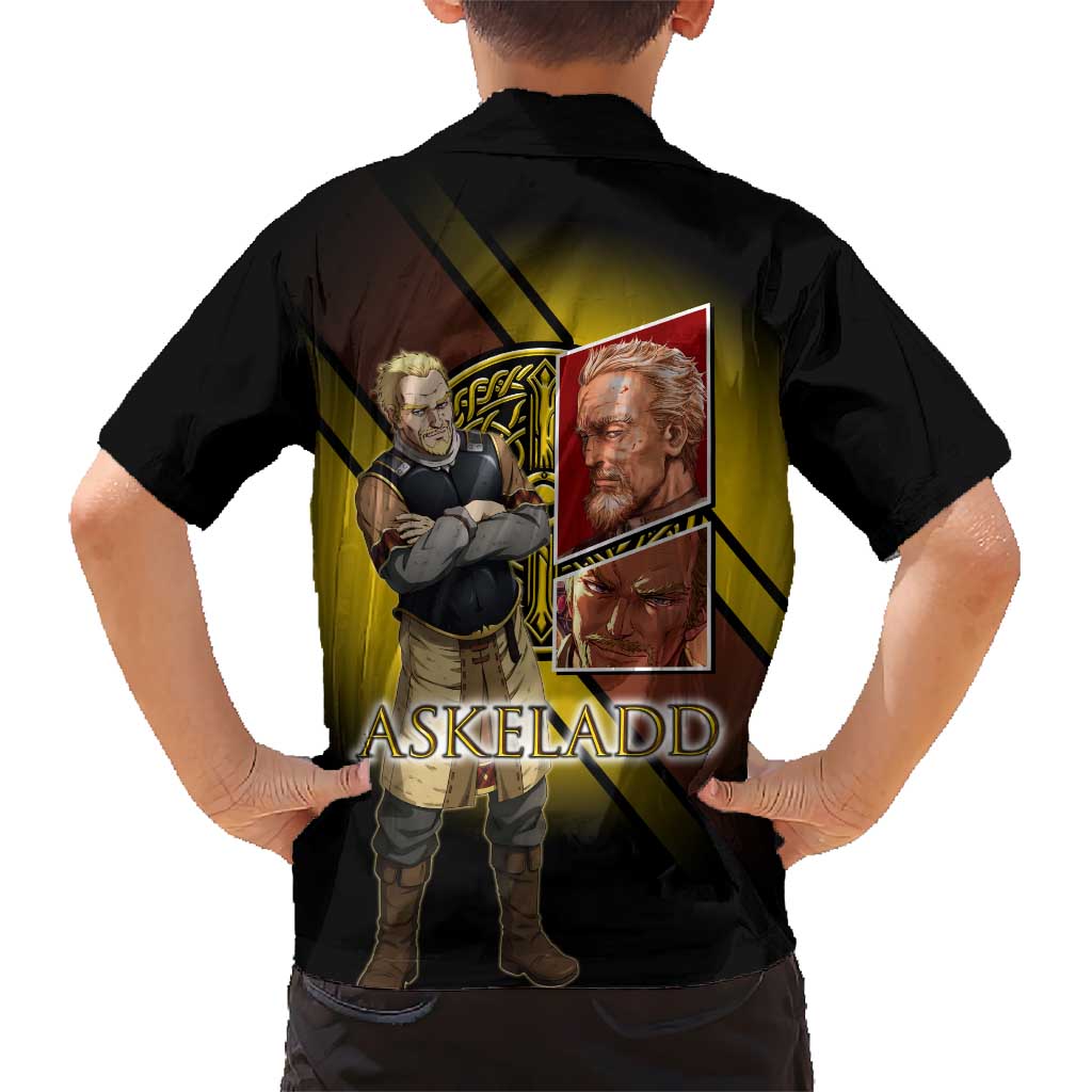 Askeladd Viking Commander Family Matching Summer Maxi Dress and Hawaiian Shirt Viking Manga Illustration Style