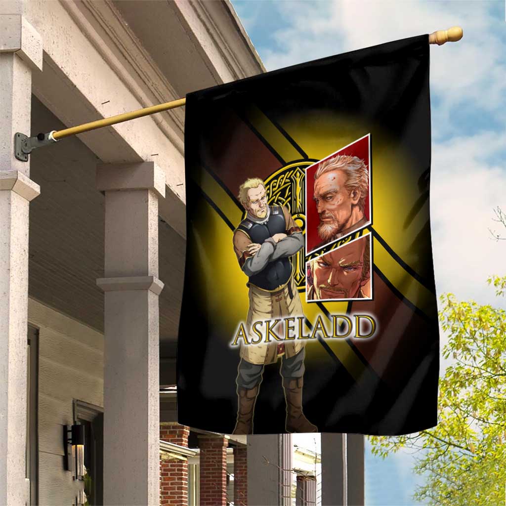 Askeladd Viking Commander Garden Flag Viking Manga Illustration Style
