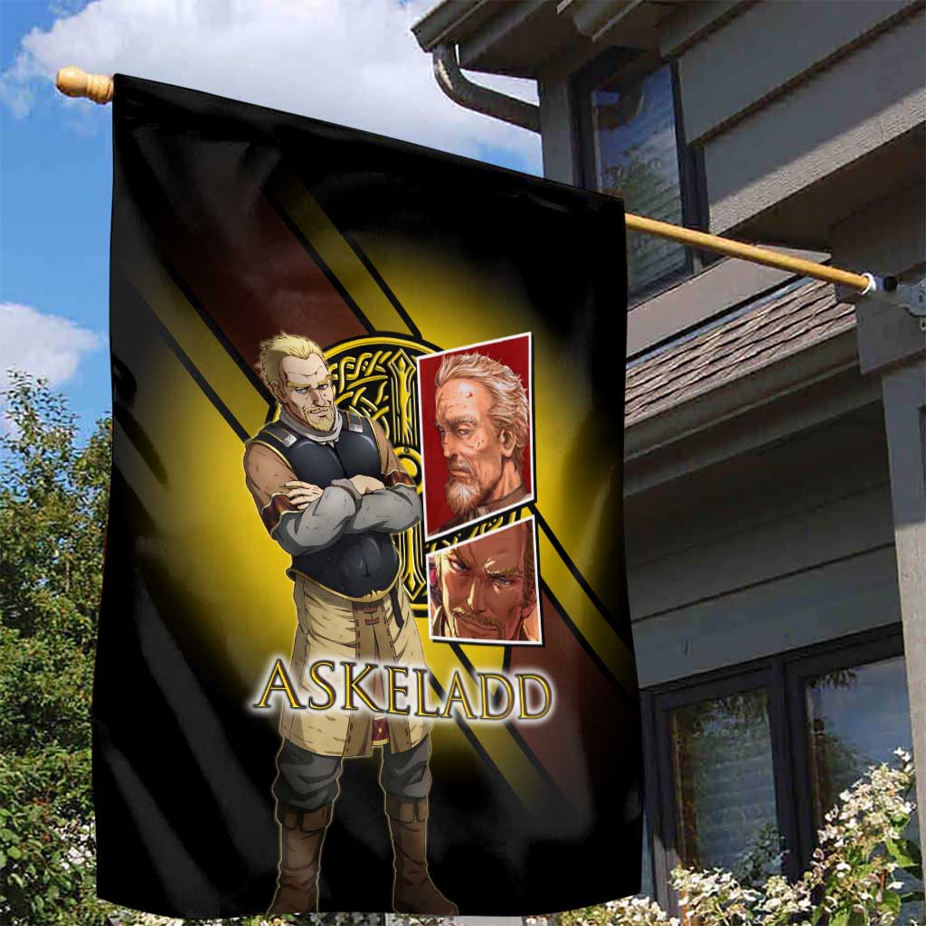Askeladd Viking Commander Garden Flag Viking Manga Illustration Style