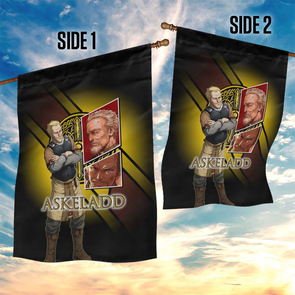 Askeladd Viking Commander Garden Flag Viking Manga Illustration Style