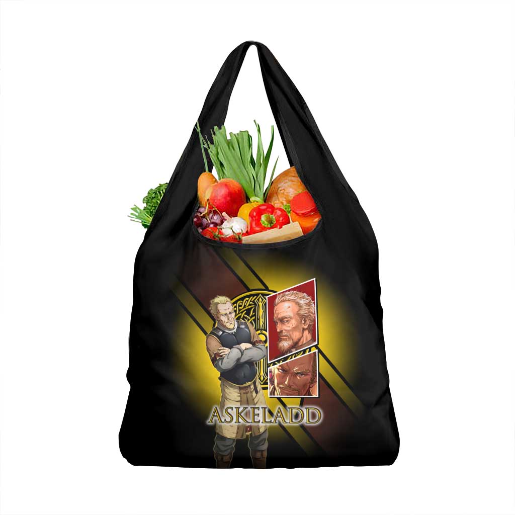 Askeladd Viking Commander Grocery Bag Viking Manga Illustration Style